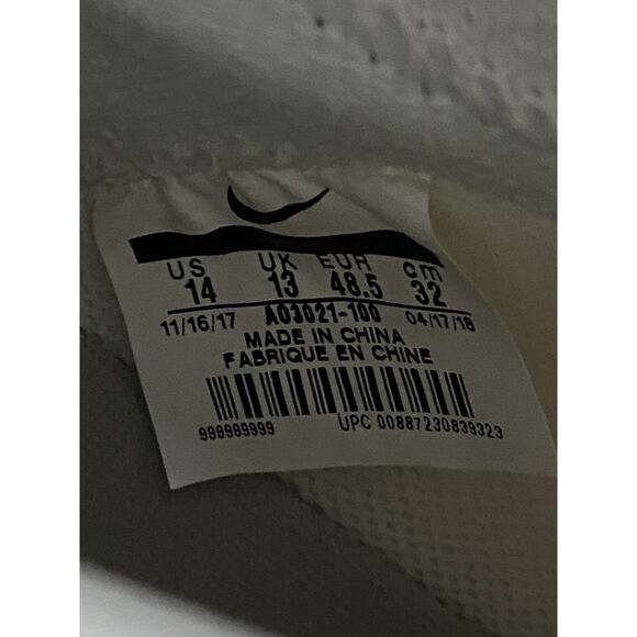 Nike Vapor Untouchable Pro 3 Mens Football Cleats White AO3021-100 Size 14 - Picture 5 of 8